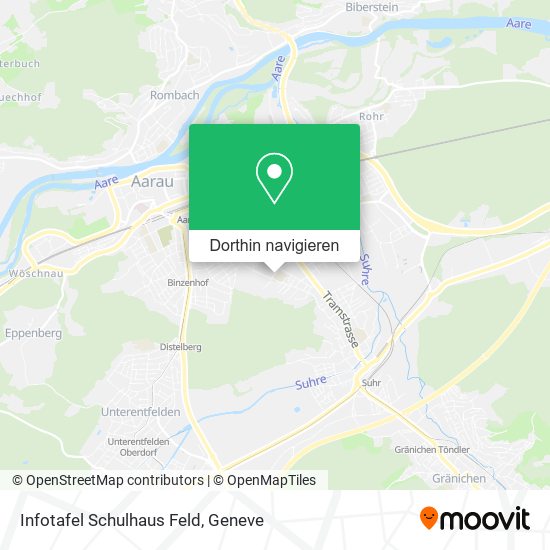Infotafel Schulhaus Feld Karte