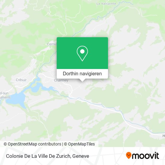 Colonie De La Ville De Zurich Karte