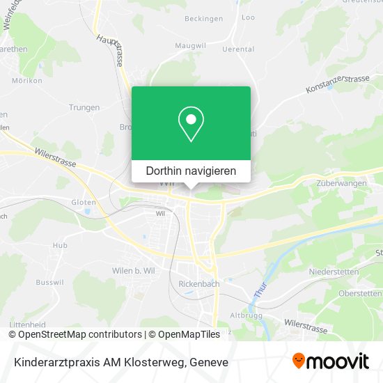 Kinderarztpraxis AM Klosterweg Karte