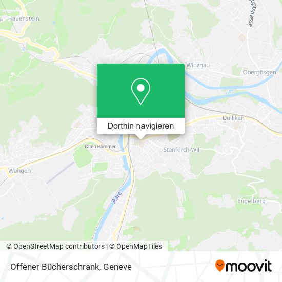 Offener Bücherschrank Karte