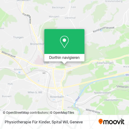 Physiotherapie Für Kinder, Spital Wil Karte