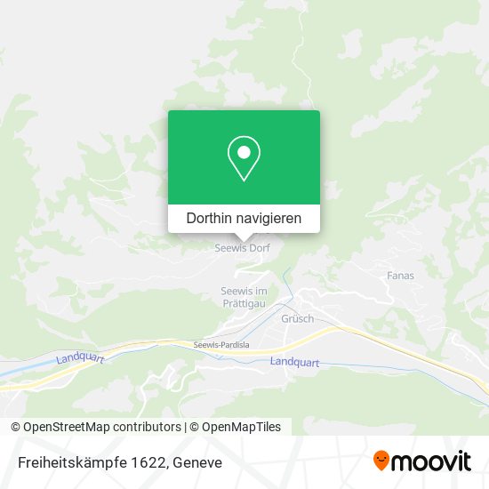 Freiheitskämpfe 1622 Karte