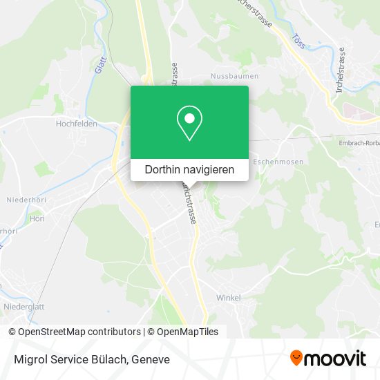 Migrol Service Bülach Karte