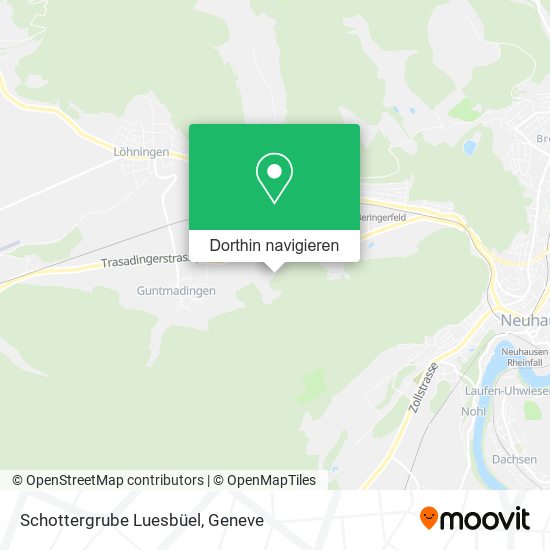 Schottergrube Luesbüel Karte