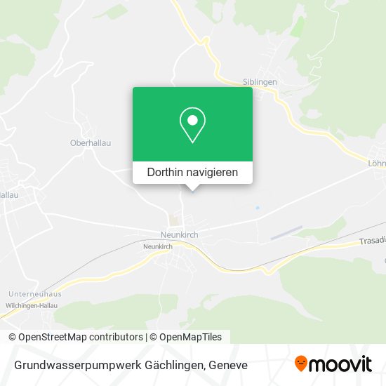 Grundwasserpumpwerk Gächlingen Karte