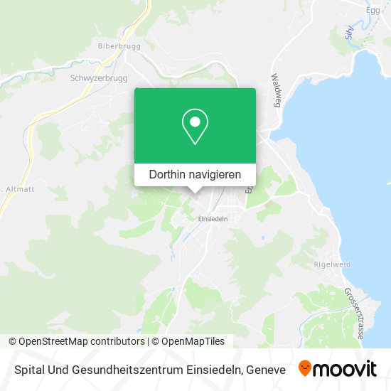 Spital Und Gesundheitszentrum Einsiedeln Karte