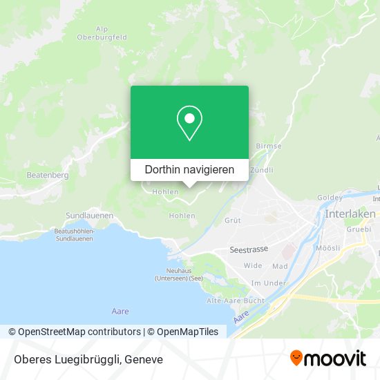 Oberes Luegibrüggli Karte