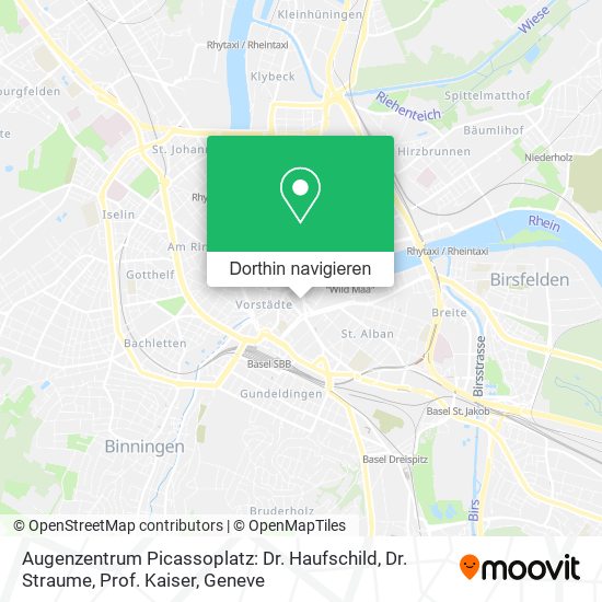 Augenzentrum Picassoplatz: Dr. Haufschild, Dr. Straume, Prof. Kaiser Karte