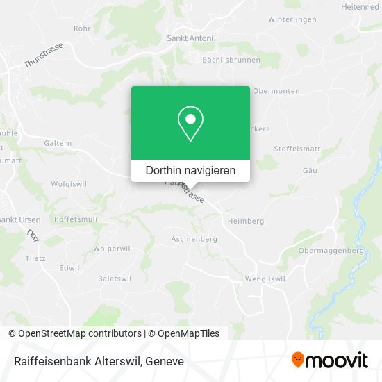 Raiffeisenbank Alterswil Karte