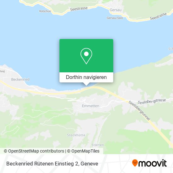 Beckenried Rütenen Einstieg 2 Karte