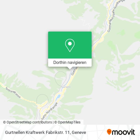 Gurtnellen Kraftwerk Fabrikstr. 11 Karte
