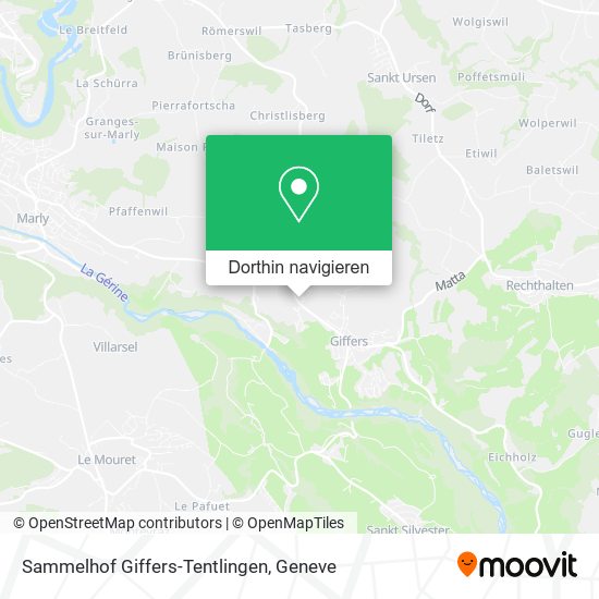 Sammelhof Giffers-Tentlingen Karte