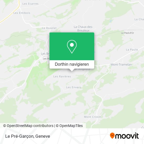 Le Pré-Garçon Karte
