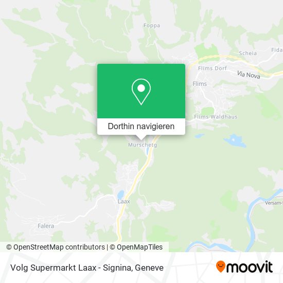Volg Supermarkt Laax - Signina Karte