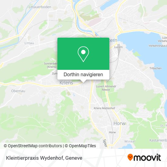 Kleintierpraxis Wydenhof Karte