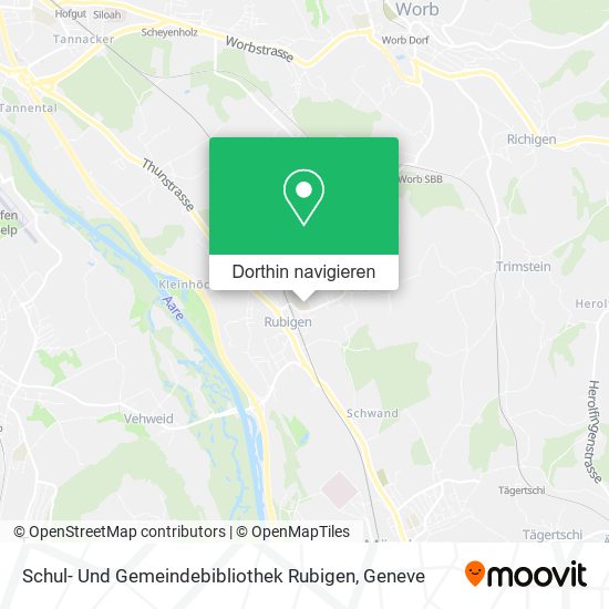 Schul- Und Gemeindebibliothek Rubigen Karte