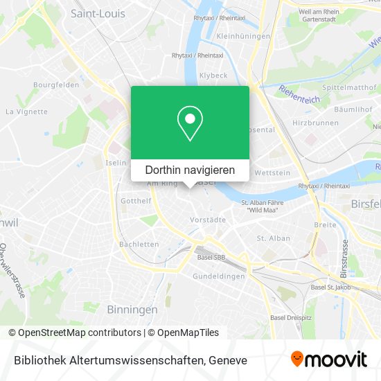 Bibliothek Altertumswissenschaften Karte