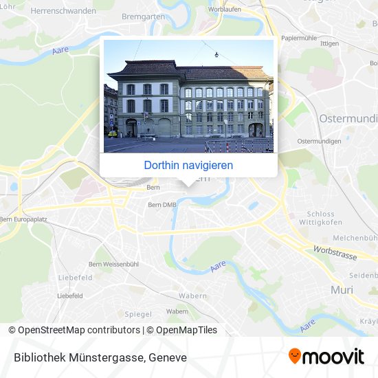 Bibliothek Münstergasse Karte