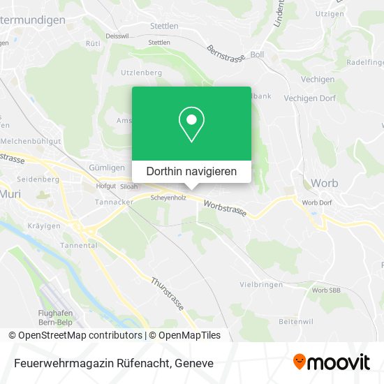 Feuerwehrmagazin Rüfenacht Karte