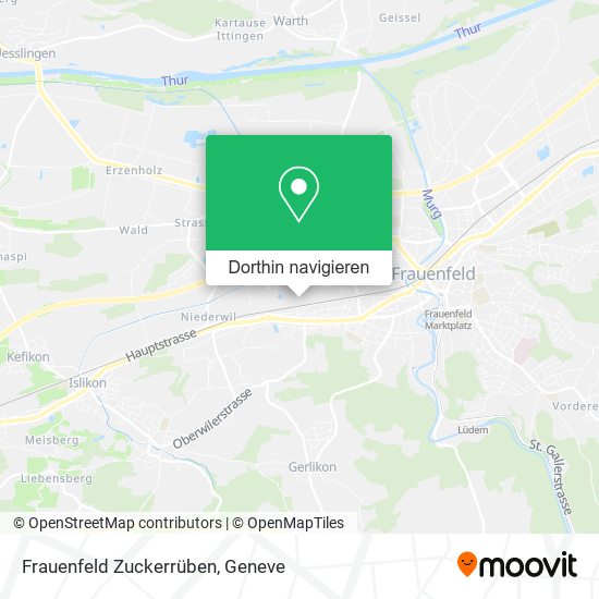 Frauenfeld Zuckerrüben Karte