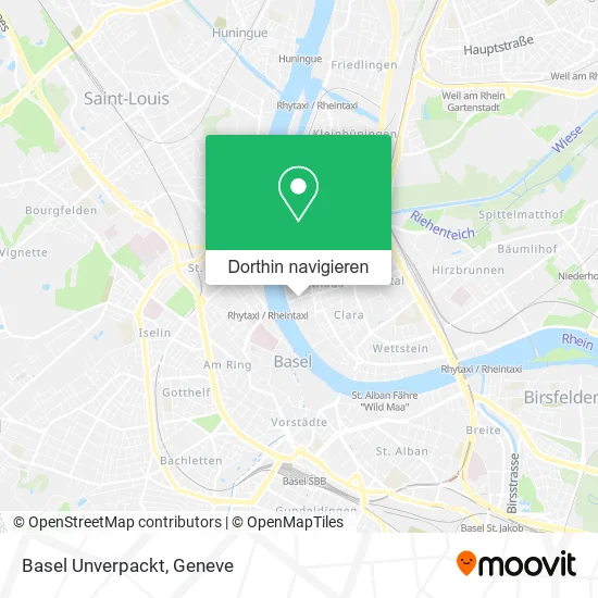 Basel Unverpackt Karte