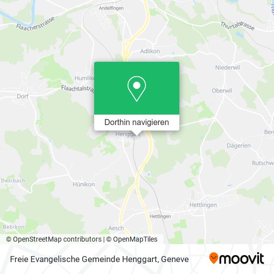 Freie Evangelische Gemeinde Henggart Karte