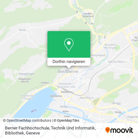 Berner Fachhochschule, Technik Und Informatik, Bibliothek Karte