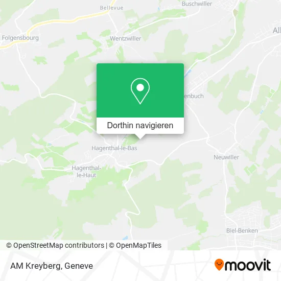 AM Kreyberg Karte