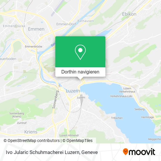 Ivo Jularic Schuhmacherei Luzern Karte
