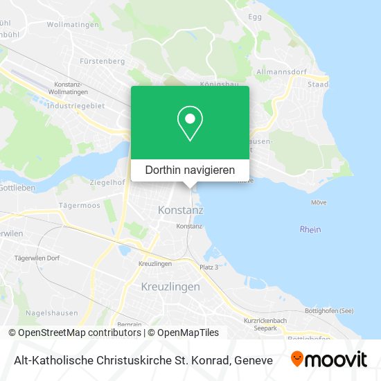 Alt-Katholische Christuskirche St. Konrad Karte