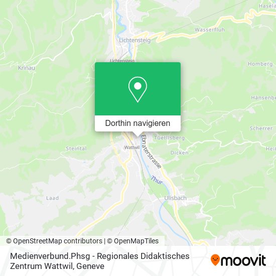 Medienverbund.Phsg - Regionales Didaktisches Zentrum Wattwil Karte