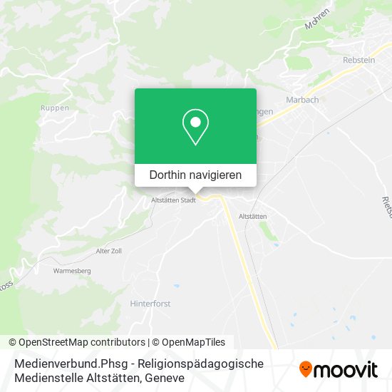 Medienverbund.Phsg - Religionspädagogische Medienstelle Altstätten Karte