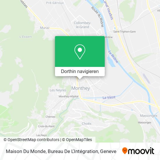 Maison Du Monde, Bureau De L'Intégration Karte