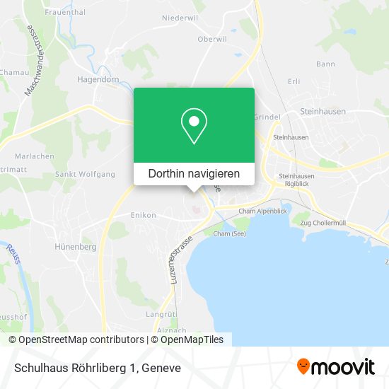 Schulhaus Röhrliberg 1 Karte