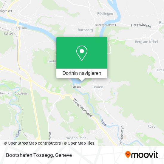 Bootshafen Tössegg Karte