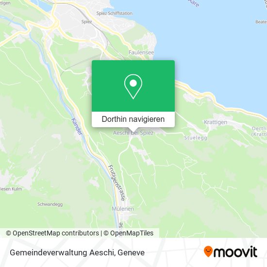 Gemeindeverwaltung Aeschi Karte