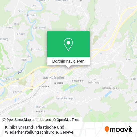 Klinik Für Hand-, Plastische Und Wiederherstellungschirurgie Karte
