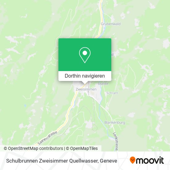 Schulbrunnen Zweisimmer Quellwasser Karte