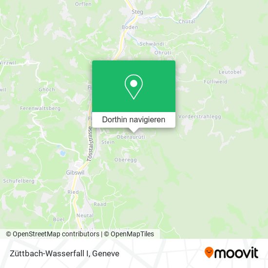 Züttbach-Wasserfall I Karte
