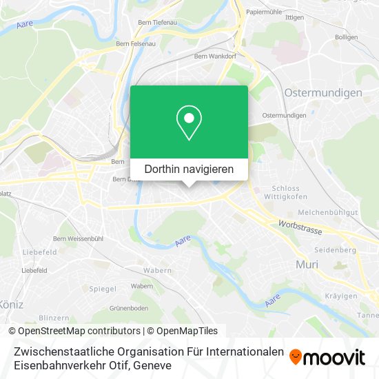 Zwischenstaatliche Organisation Für Internationalen Eisenbahnverkehr Otif Karte