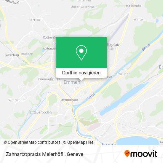 Zahnartztpraxis Meierhöfli Karte