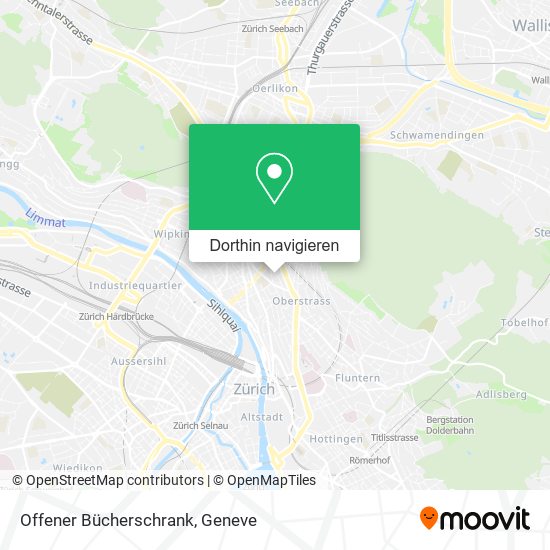 Offener Bücherschrank Karte
