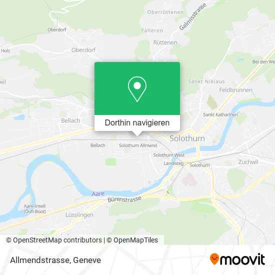 Allmendstrasse Karte