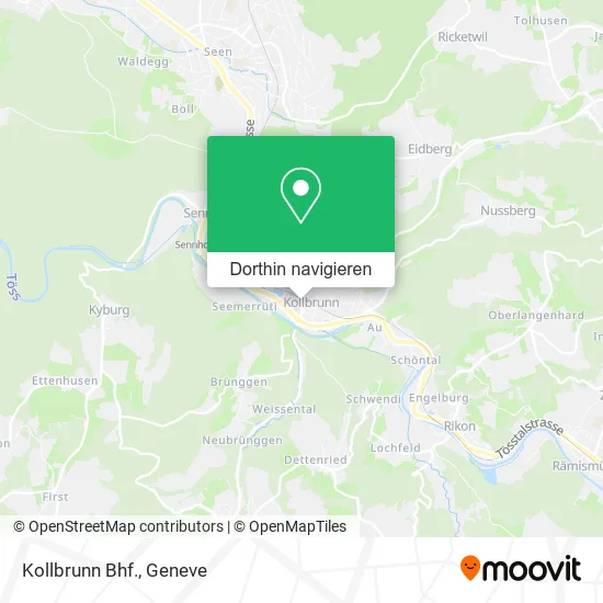 Kollbrunn Bhf. Karte