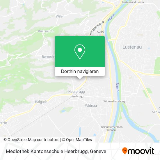 Mediothek Kantonsschule Heerbrugg Karte