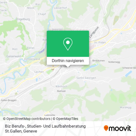 Biz Berufs-, Studien- Und Laufbahnberatung St.Gallen Karte