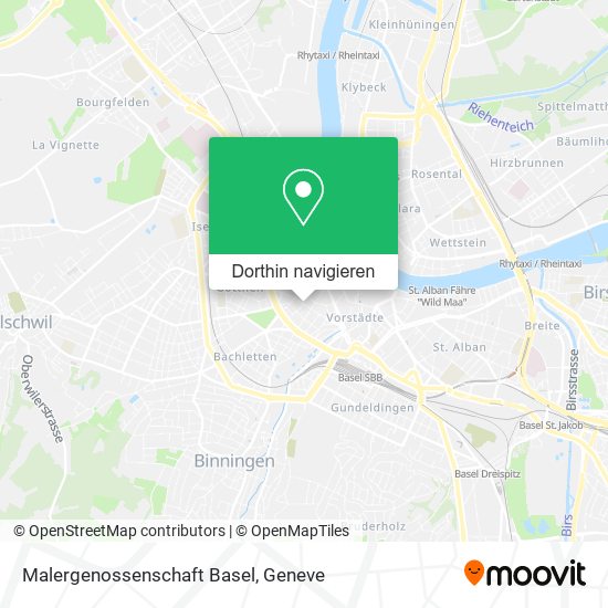 Malergenossenschaft Basel Karte