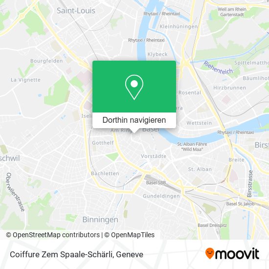 Coiffure Zem Spaale-Schärli Karte