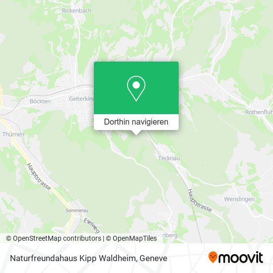 Naturfreundahaus Kipp Waldheim Karte