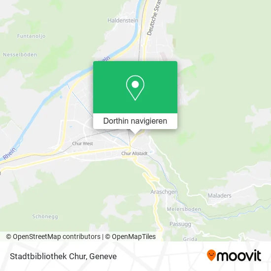 Stadtbibliothek Chur Karte